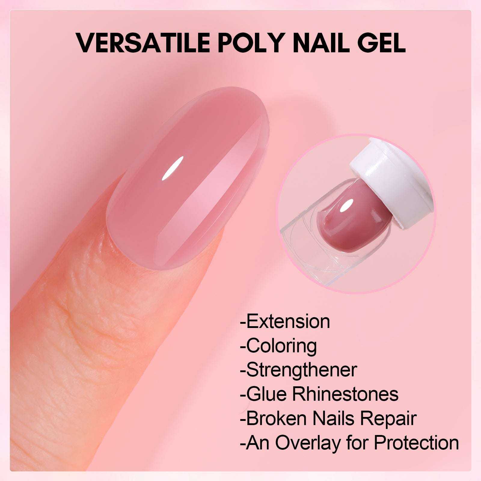 Nude Polygel Nails Poly Nail Gel