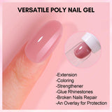 Nude Polygel Nails Poly Nail Gel
