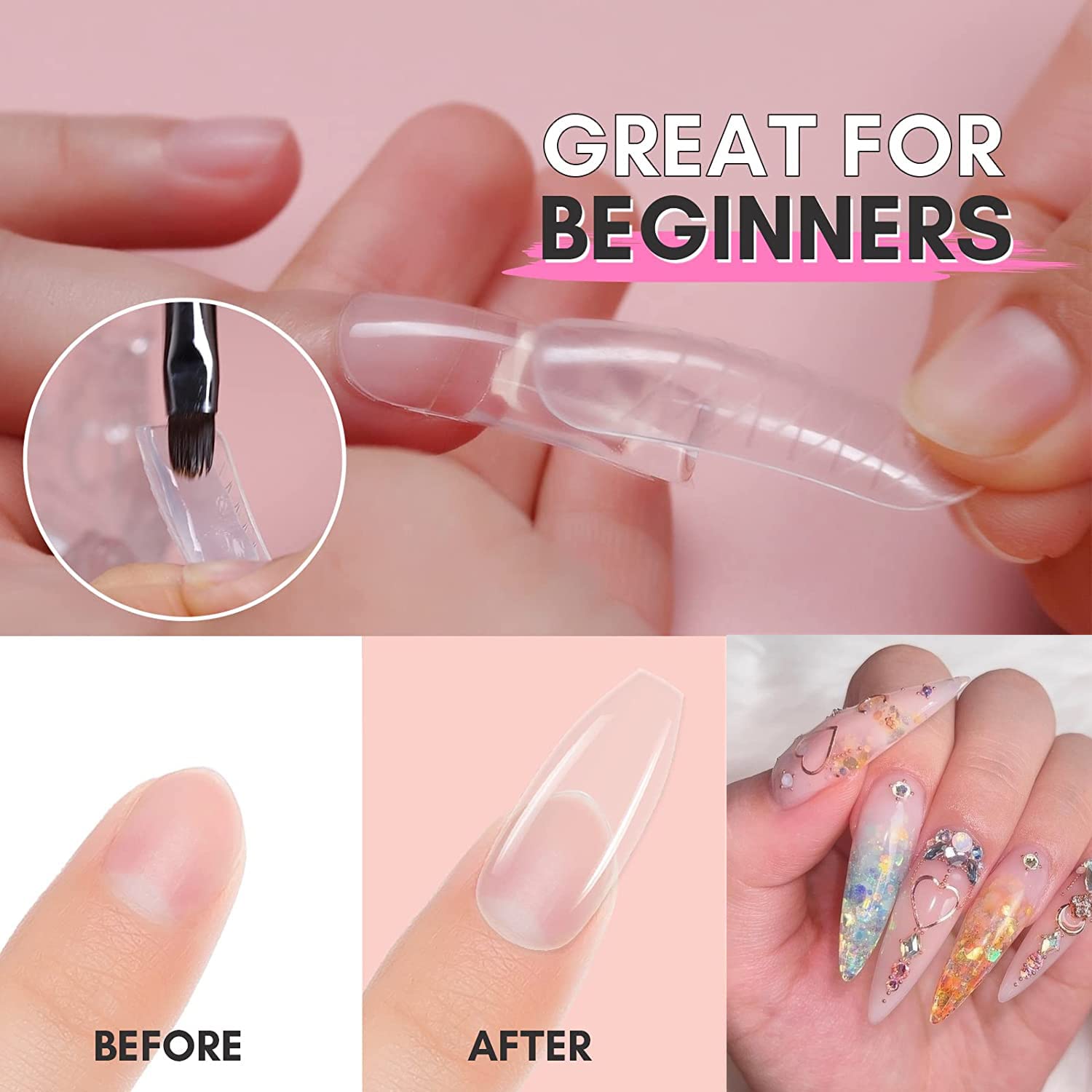 All-in-One Nail Extension Poly Gel Starter Kit