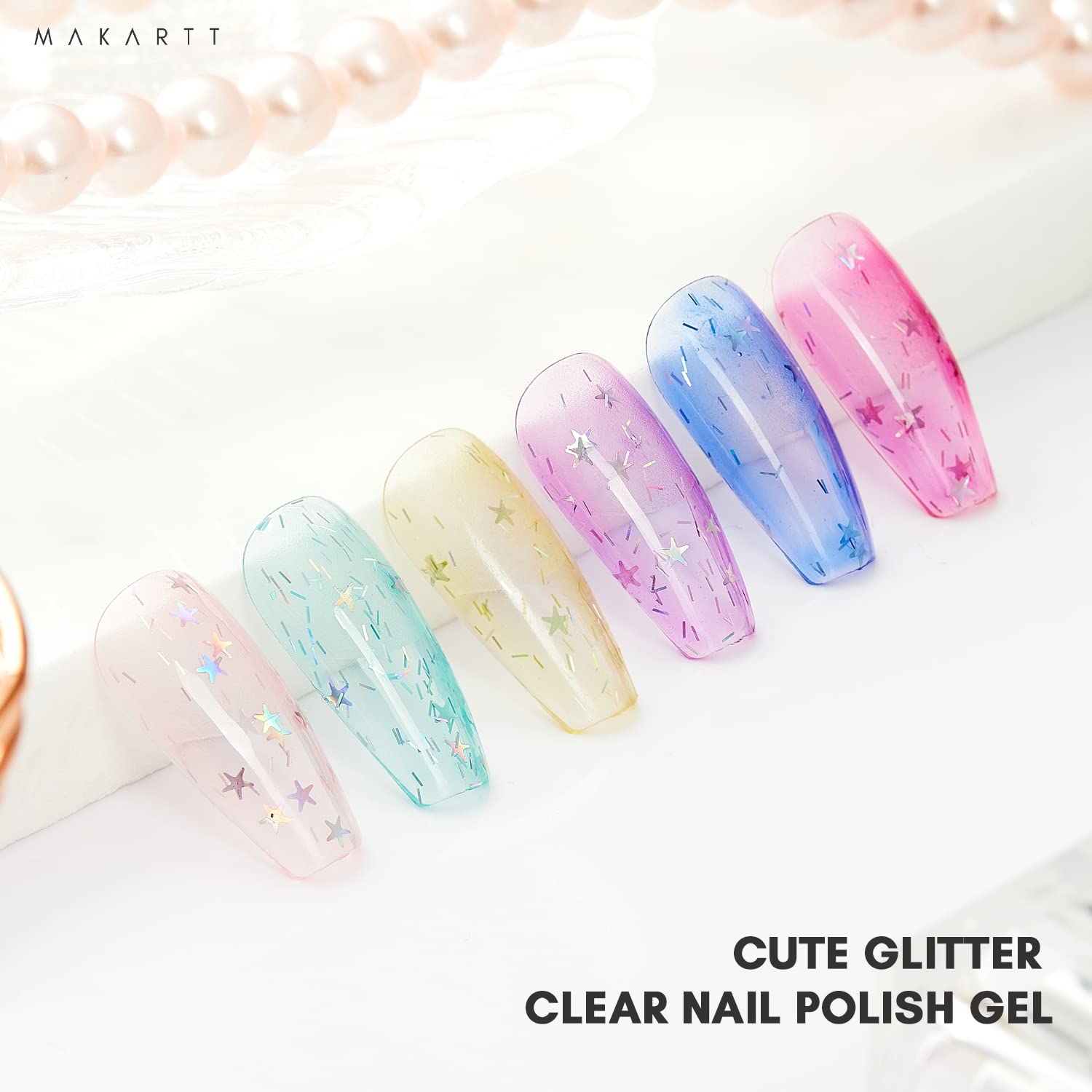 Jelly Glitter Gel Polish Set (8ml/Each)