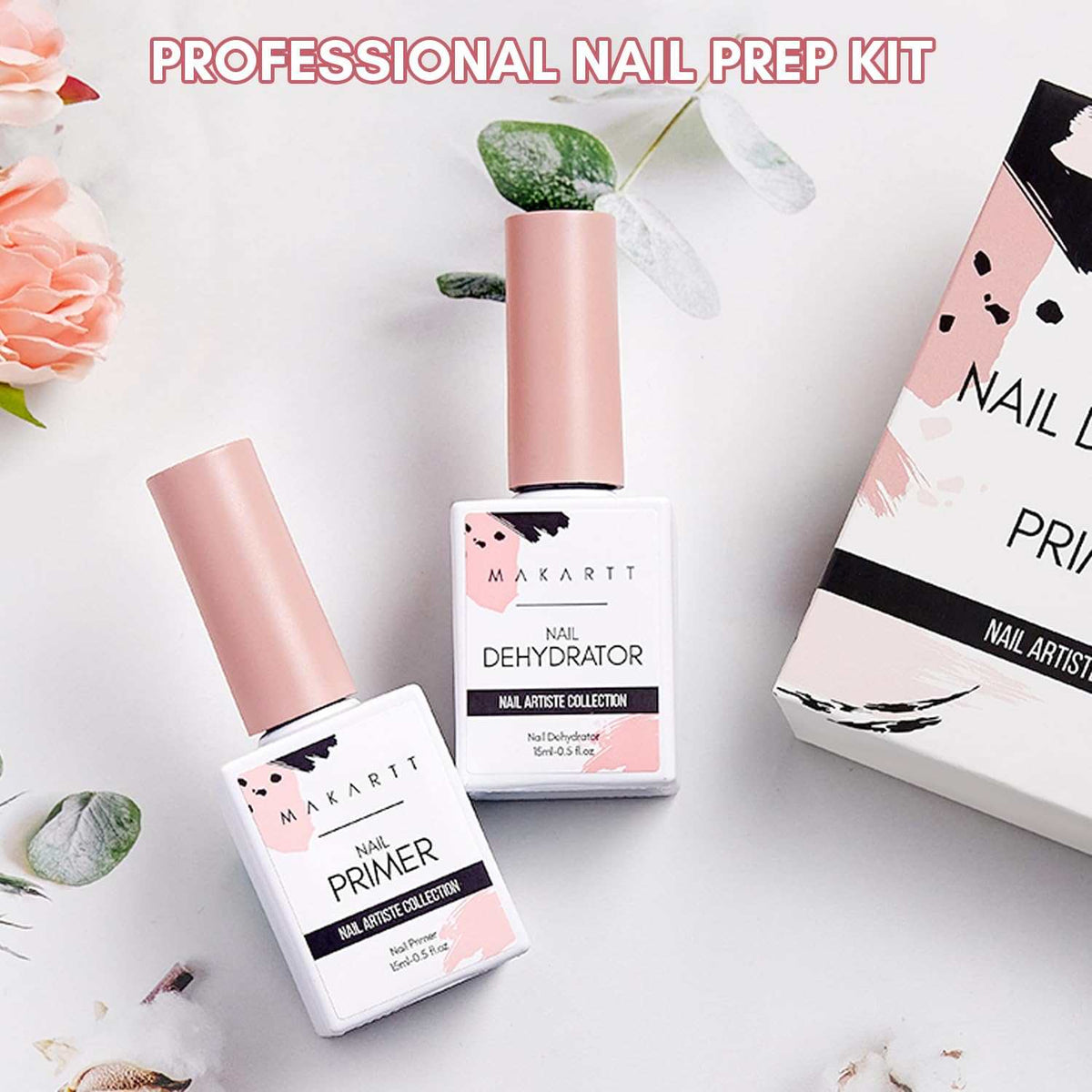 MakarttNail Dehydrator and Primer Set (15ML /0.5 oz)The BASIS OF A NAIL ART: Nail prepping is the most important step in all nail art design. Nail dehydrator and primer helps for you to do a easy, clean, beautiful, ch