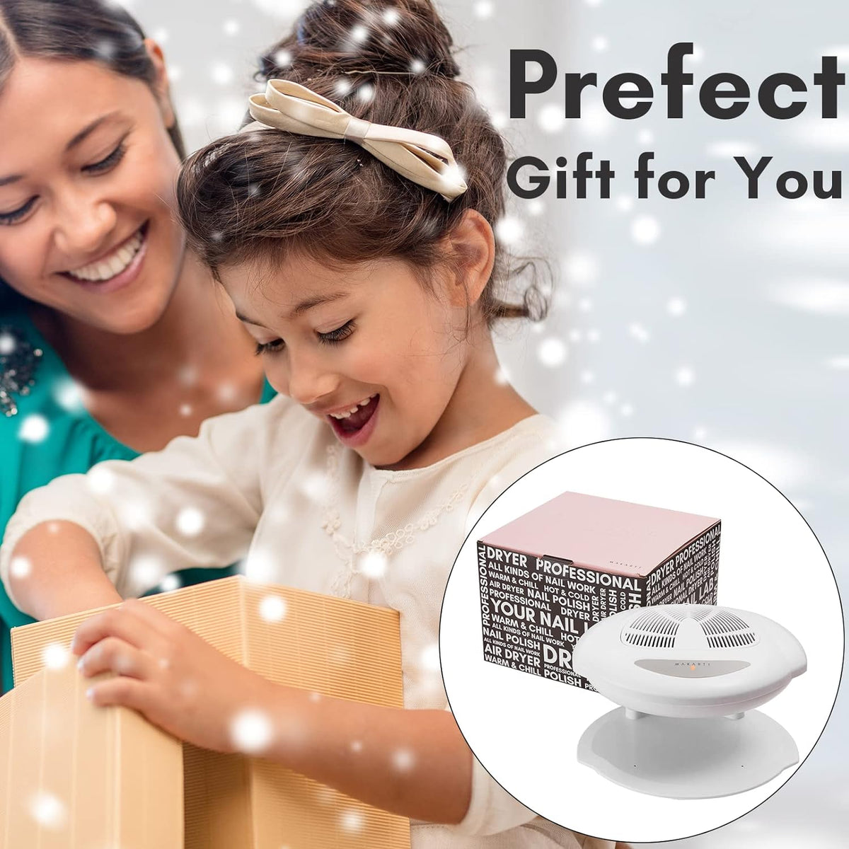 MakarttNail Dryer Fan 400W, Air Nail Dryer for Regular Polish
This air nail dryer is for nail polish, dip powder, nail primer, nail bond primer, nail dehydrate, bond prep polish and so on, not for any gel polish or extension