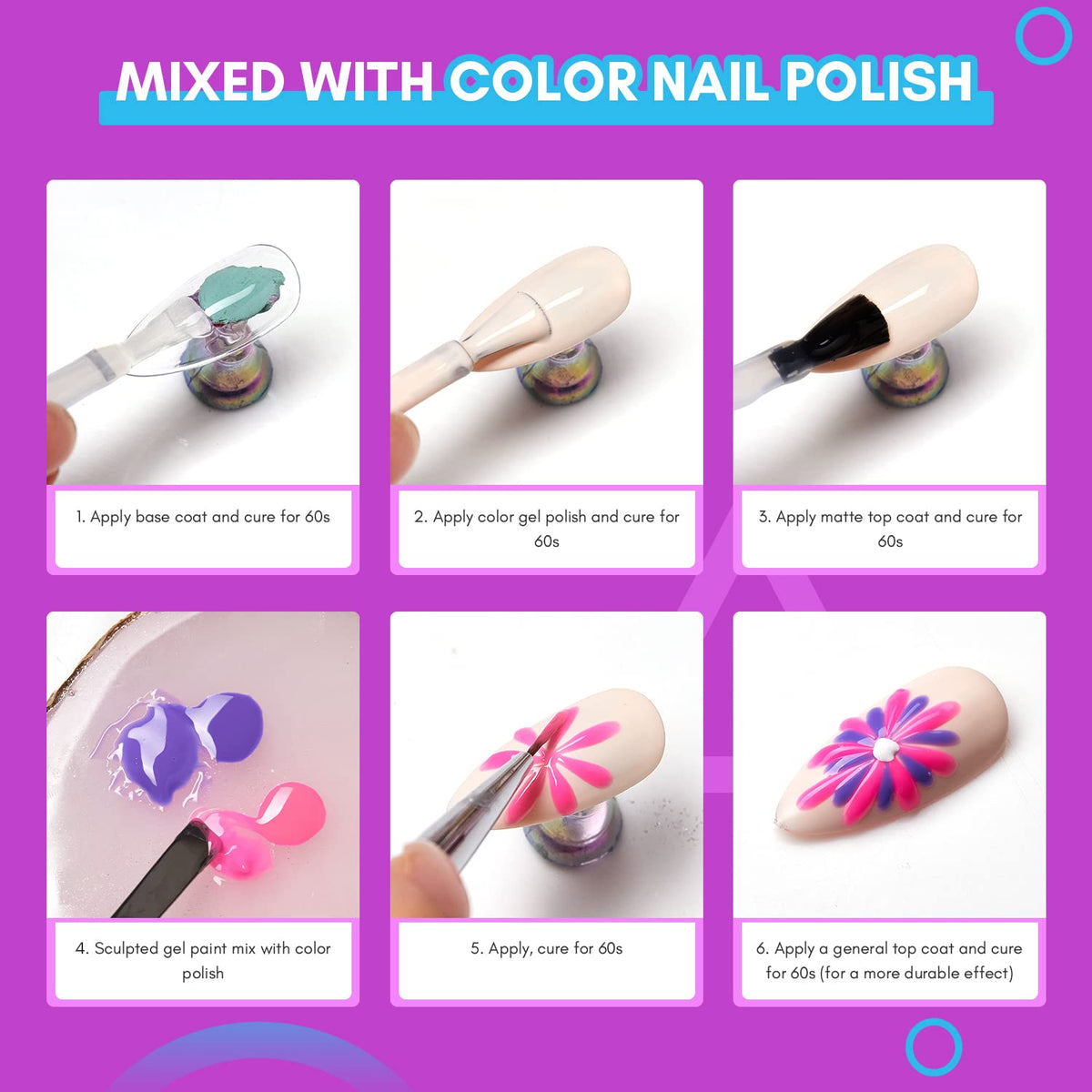 Painting Clear Nail Gel