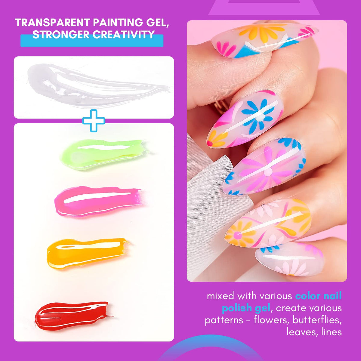 Painting Clear Nail Gel