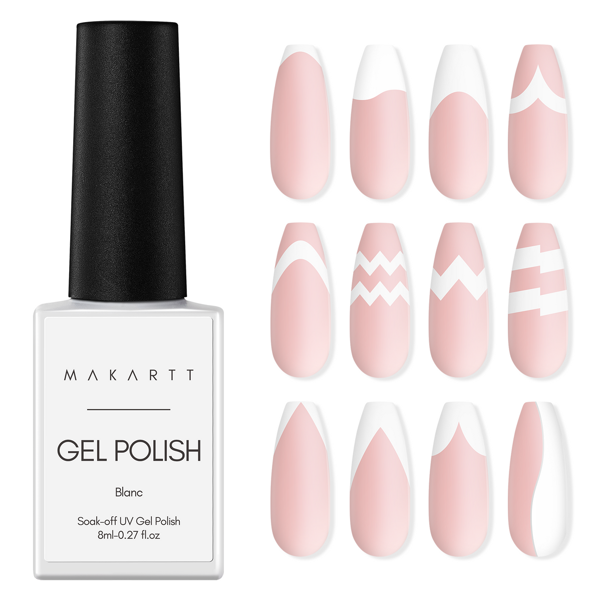 Gel Polish Stickers Kit for French Nail