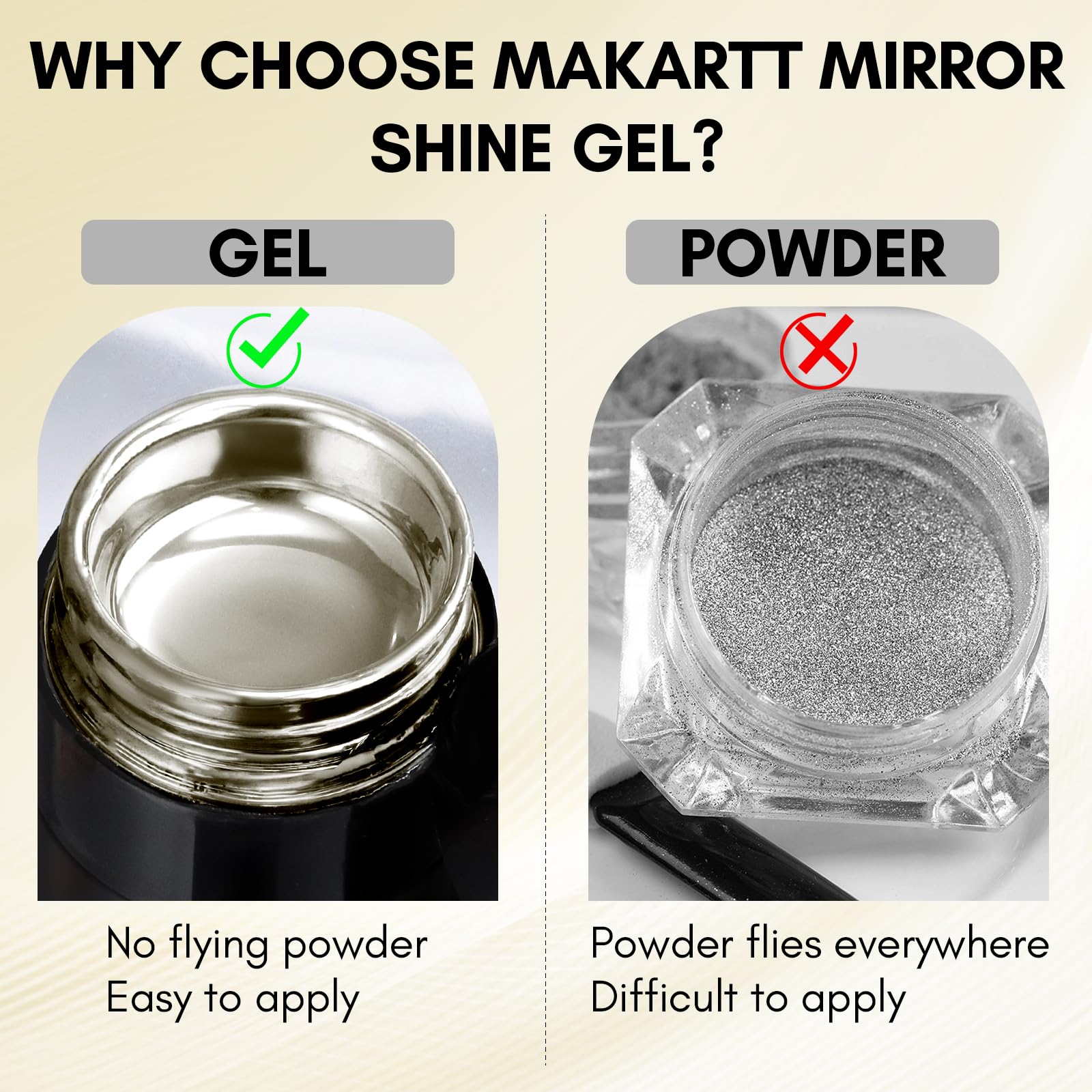 Metallic Golden Mirror Gel (8ml, 0.28oz)