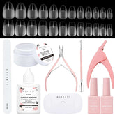 Solid Nail Glue and Nail Tips Kit