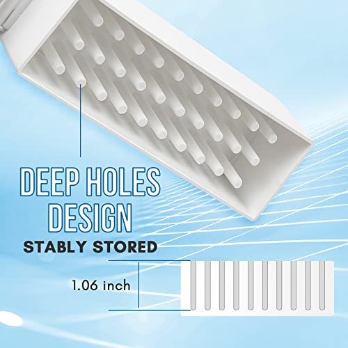 MakarttDrill Bit Organizers Case for Storing Nail Drill Bits (Not Inlcude Drill Bits)include 30 holes - can be used to store many nail drill bits, such as 3/32'' carbide drill bits, ceramic nail file bit.
Acrylic cover - dus