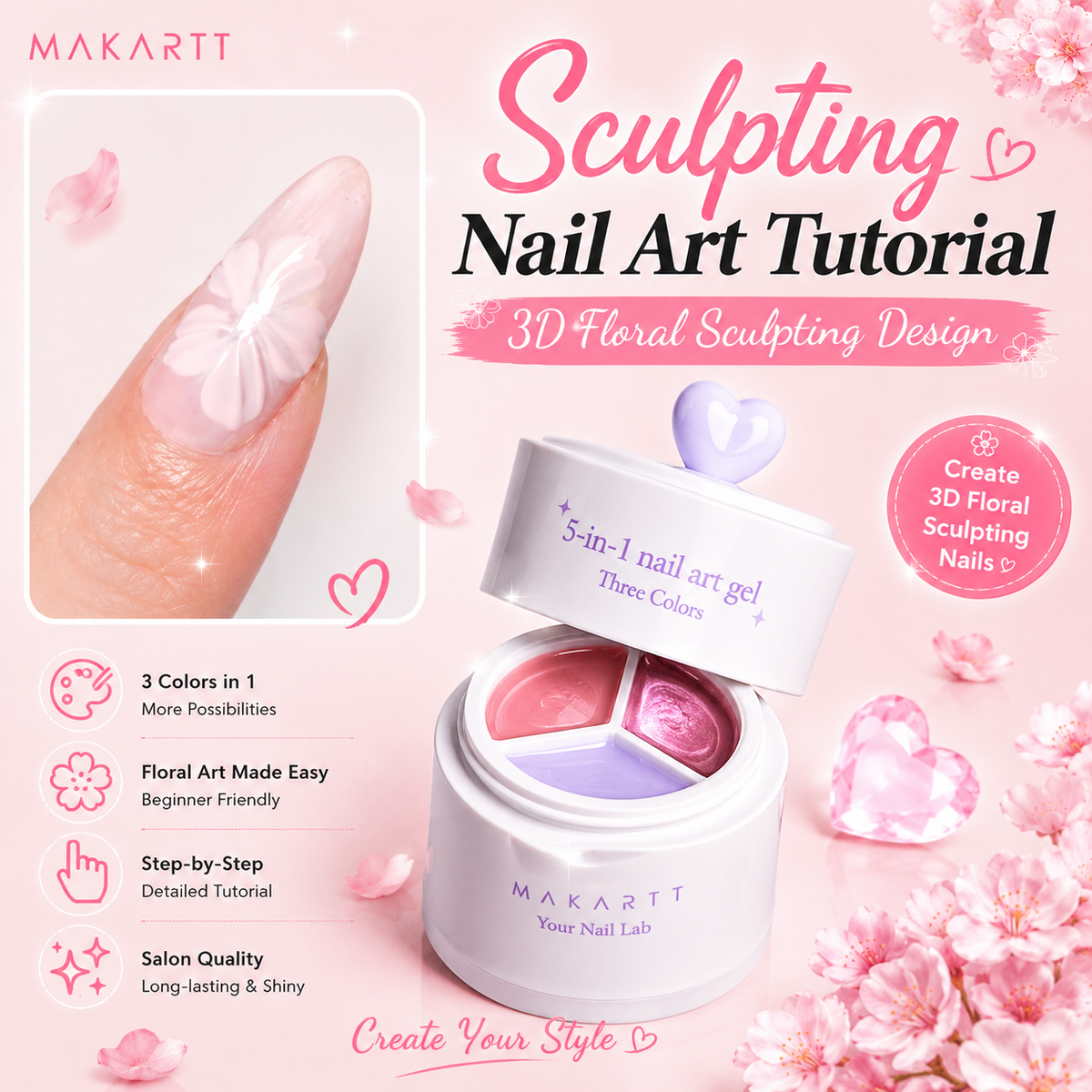 Makartt ColorPot Tutorial: Sculpting | Nail Art Techniques
