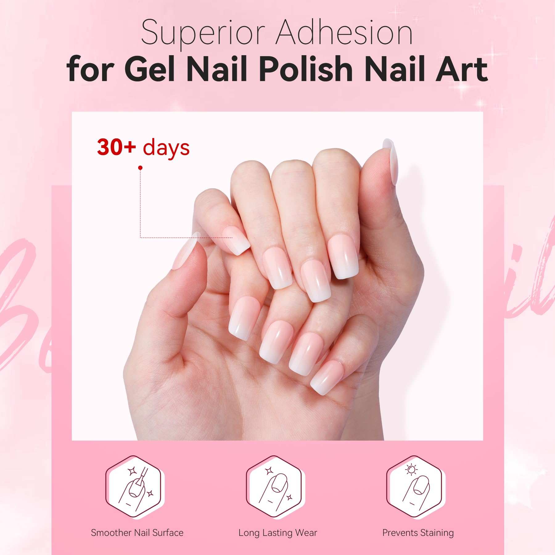 Extra Strong Base Coat Gel Nail Polish Clear Foundation 15ml