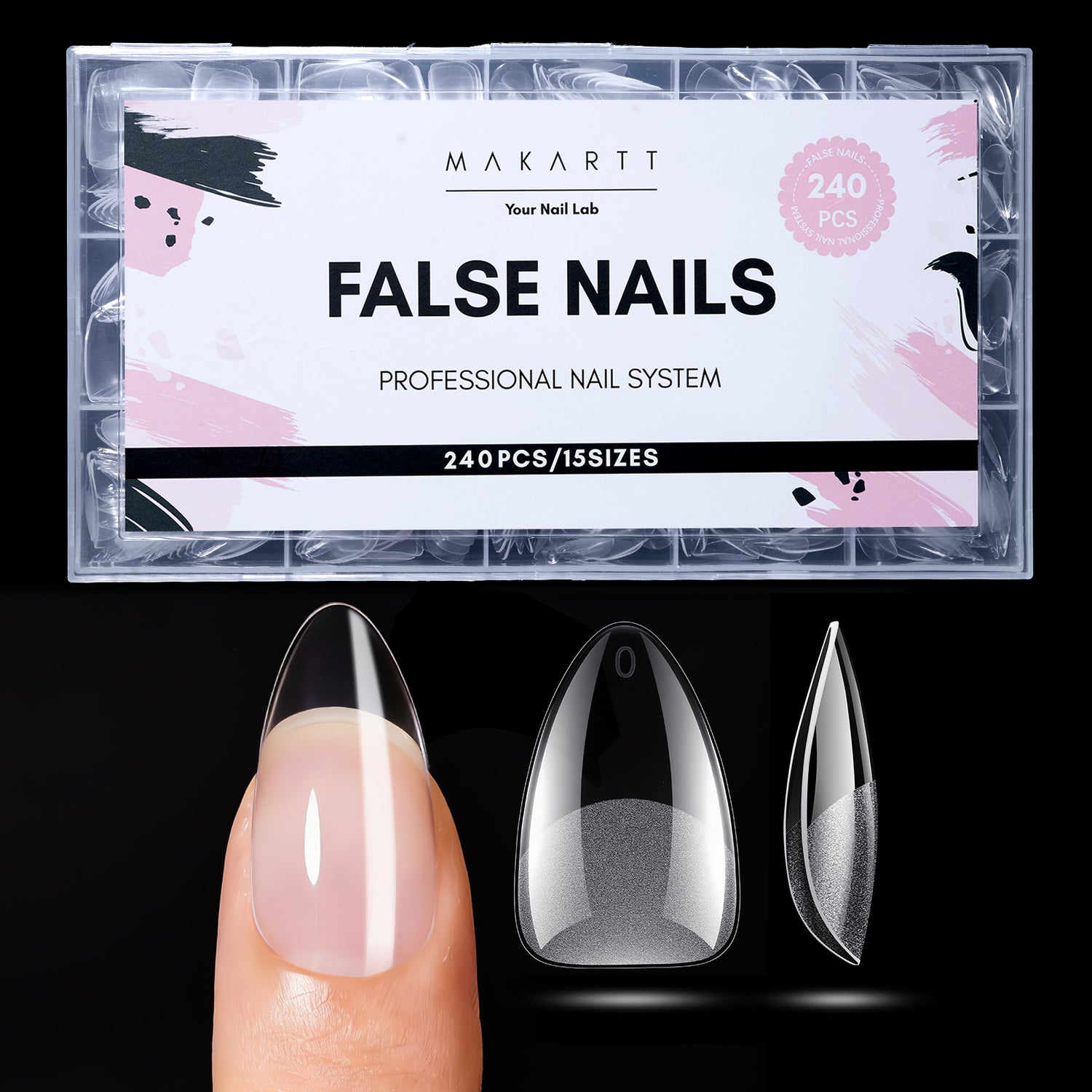 Full & half Nail Tips in Multiple Shapes & Sizes