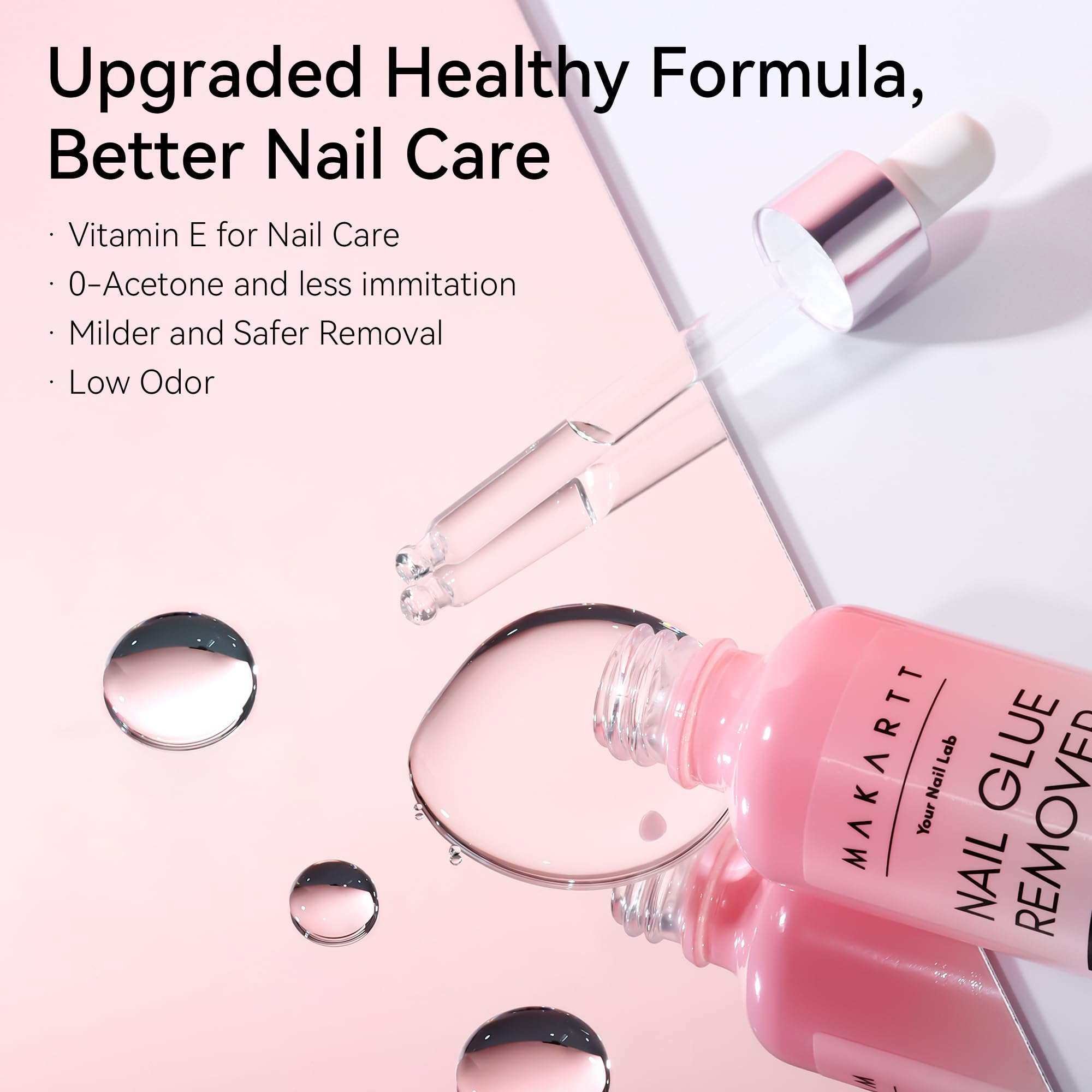 Nail Glue Remover for Press on Nail Quick Glue Debonder Easy Removal