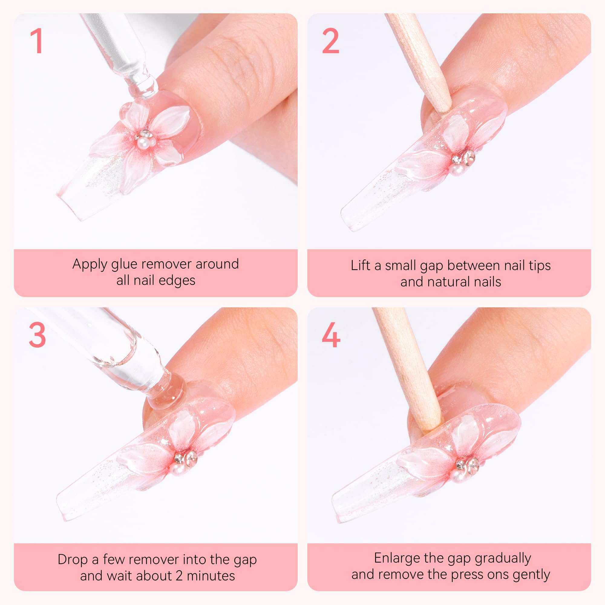 Nail Glue Remover for Press on Nail Quick Glue Debonder Easy Removal