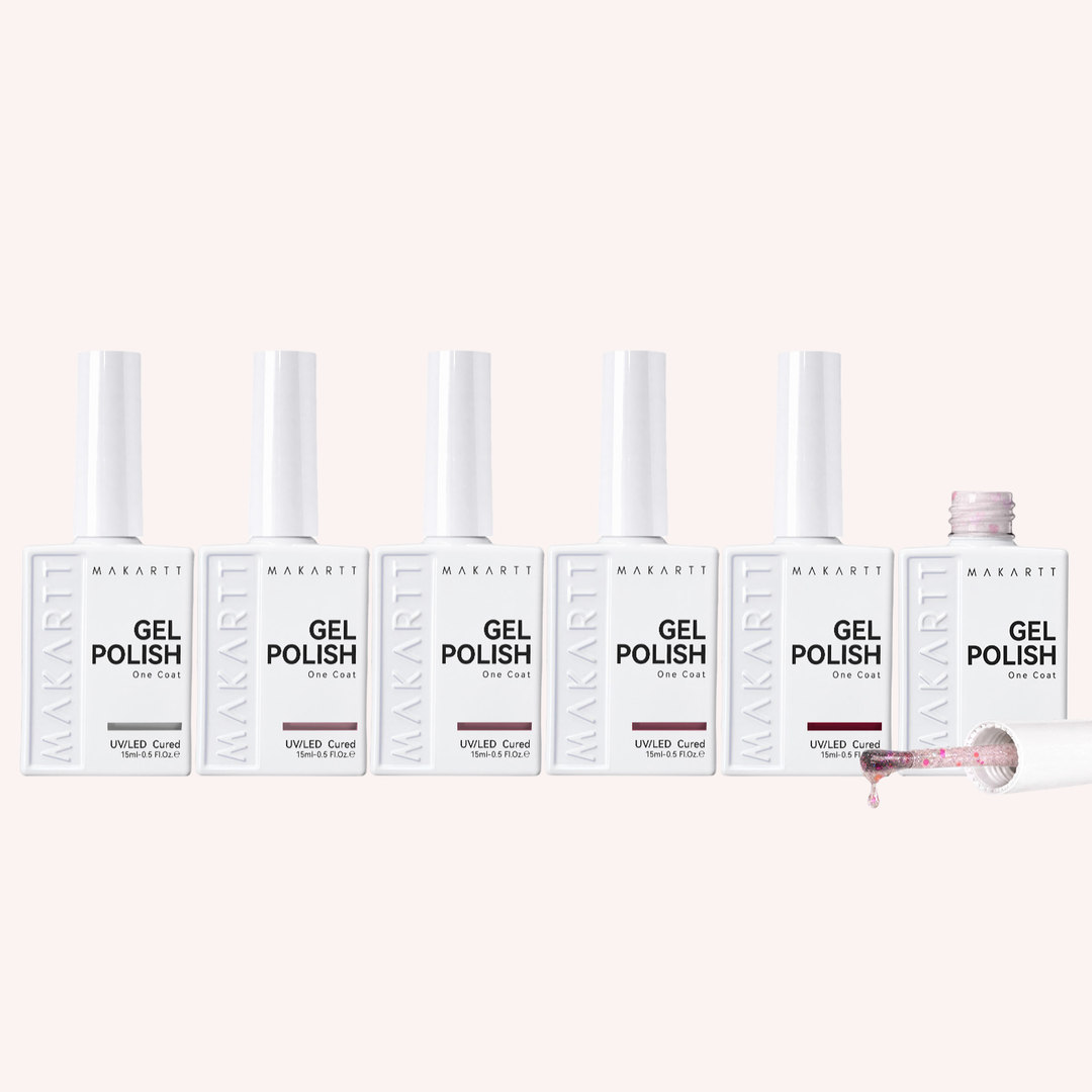 6 Colors One N’ Don Gel Polish Set