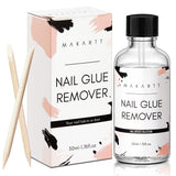 Nail Glue Remover 50ML, Brush on Glue Off for Nail Tips Acetone-free