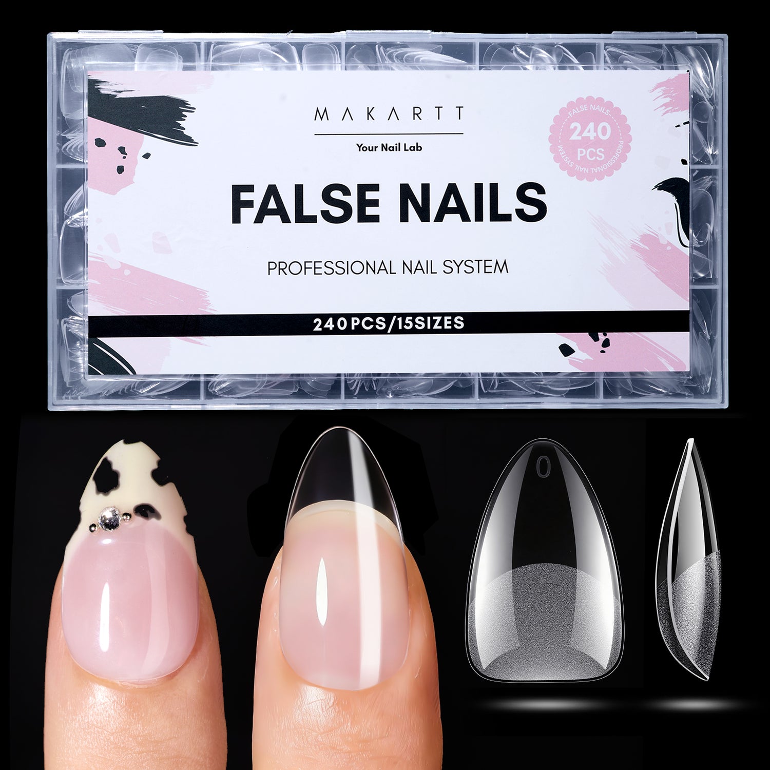 Full & half Nail Tips in Multiple Shapes & Sizes