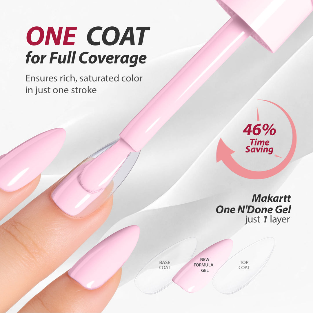 6 Colors One Coat Series Gel Polish Set