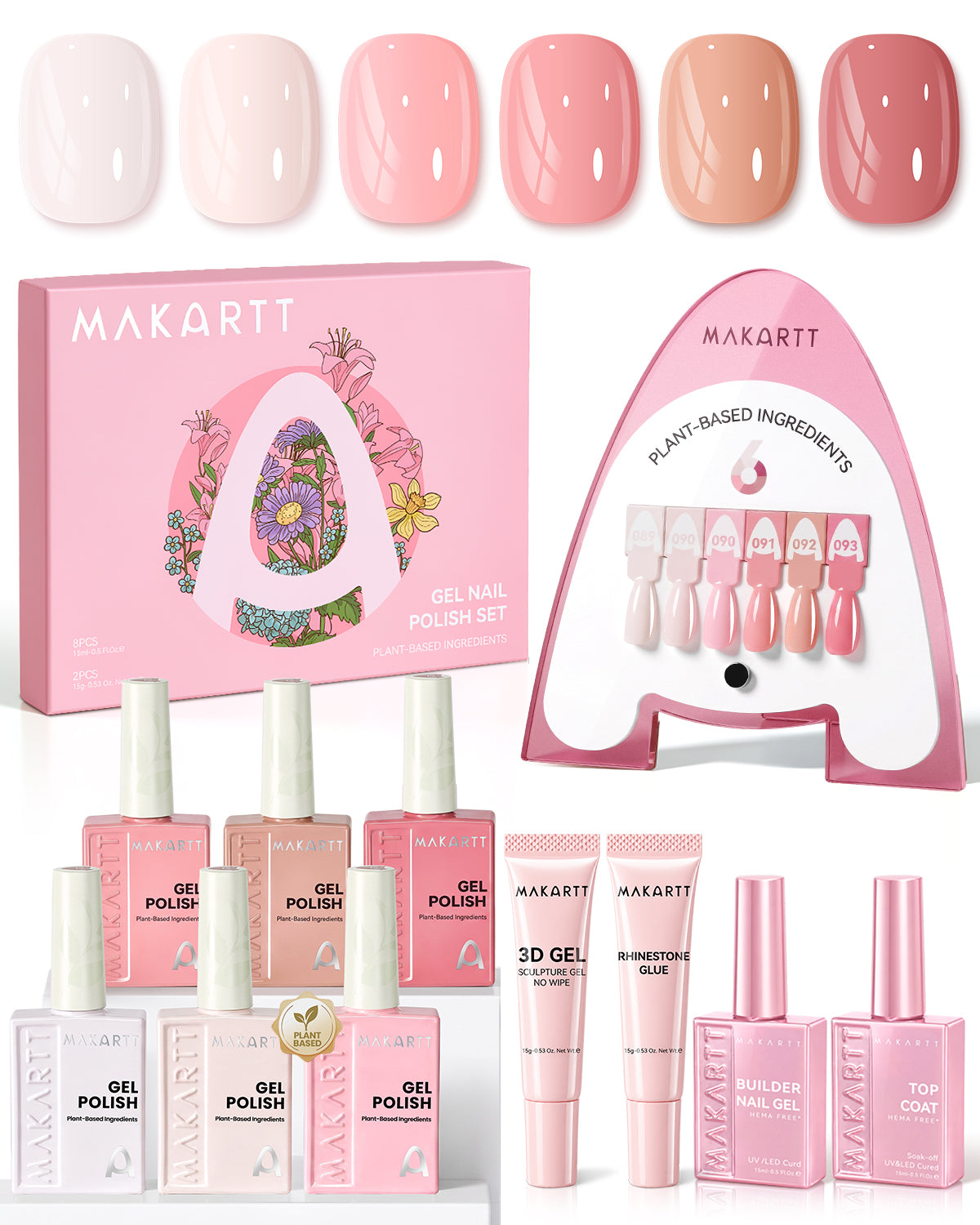 Plant-Based Nail Gel Collection