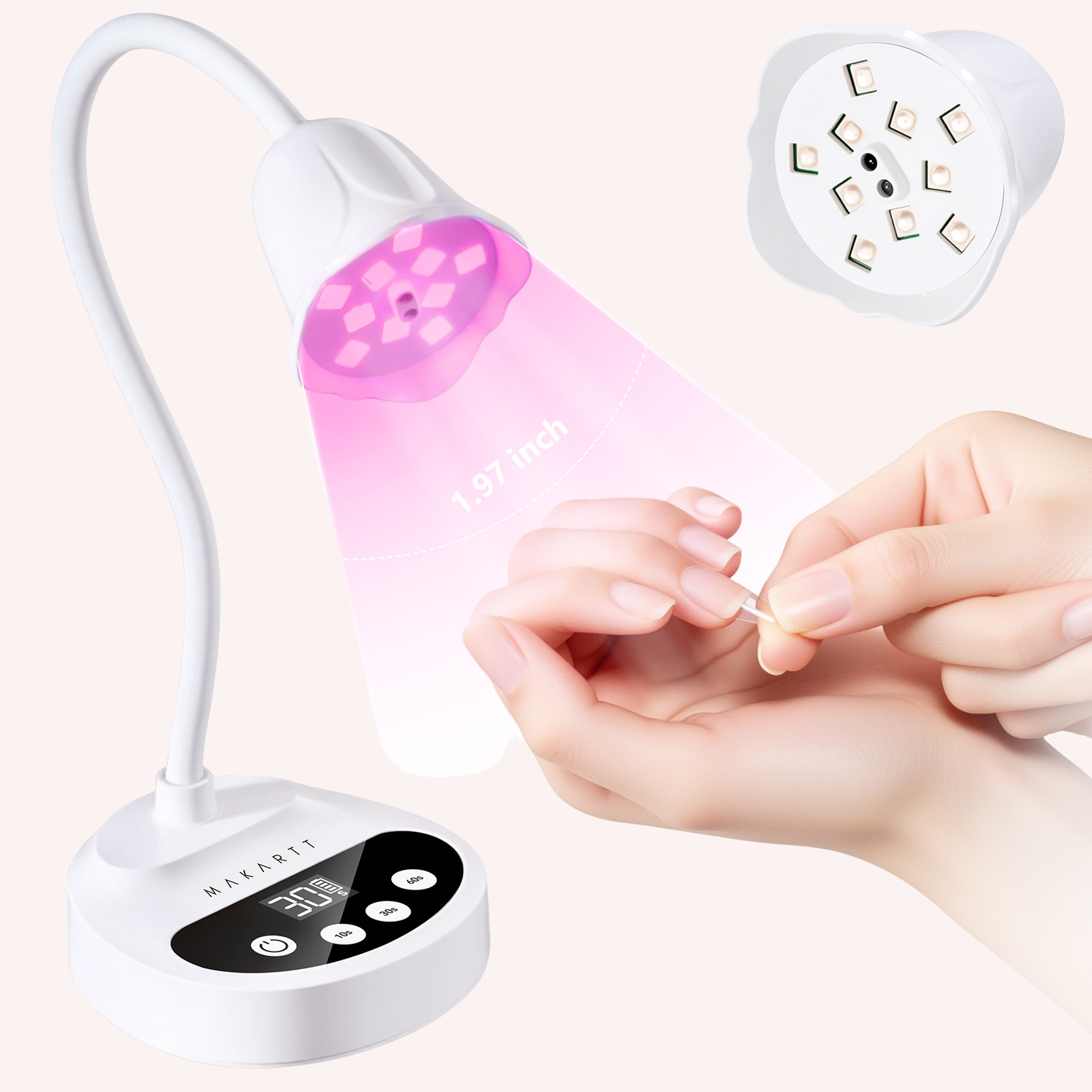 Gooseneck LED Nail Light with Auto Sensor & 4 Timer