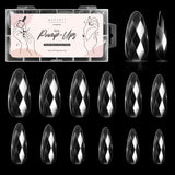 Medium Almond 3D Full Cover Fake Nails Diamond-Shaped Nail Tips Set