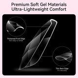 Short Almond 3D Full Cover Fake Nails Diamond-Shaped Nail Tips Set