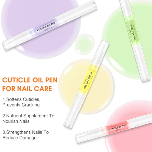 Makartt 3Pcs Cuticle Oil for Nail Care