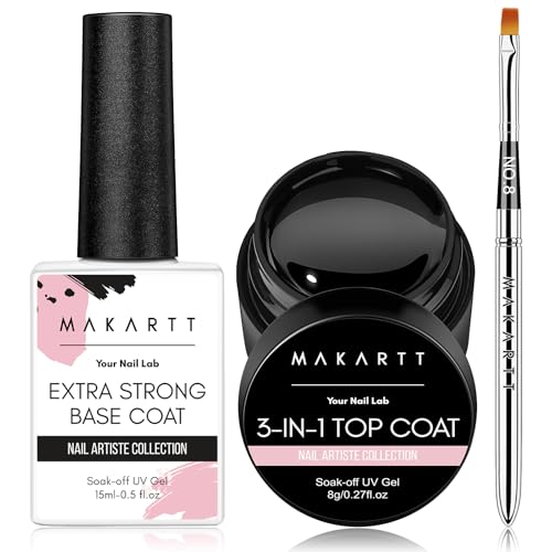 Makartt Top Coat and Base Coat Gel Nail Polish