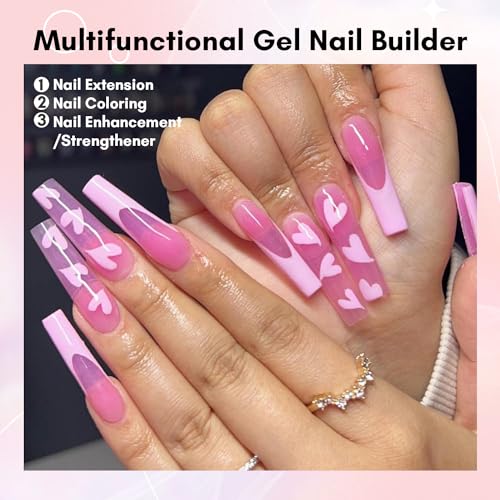 Makartt Poly Nail Gel 50ML Glitter Spring Extension Hard Builder Summer for Nails Art Manicure Design Easter Decorations DIY
