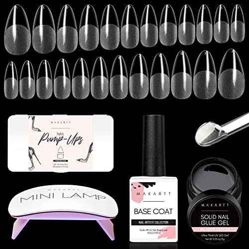 Makartt Solid Nail Glue Gel and Nail Tips