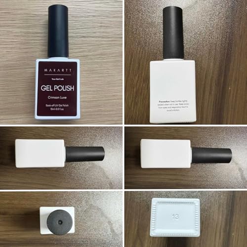 Makartt Dark Burgundy Red Gel Polish: Vintage Nail Polish Intense Color Soak Off Gels LED UV Light Requires French Nail Art Salon Home DIY Long-lasting Manicure Gift Women 1PCS 15ML Crimson Luxe