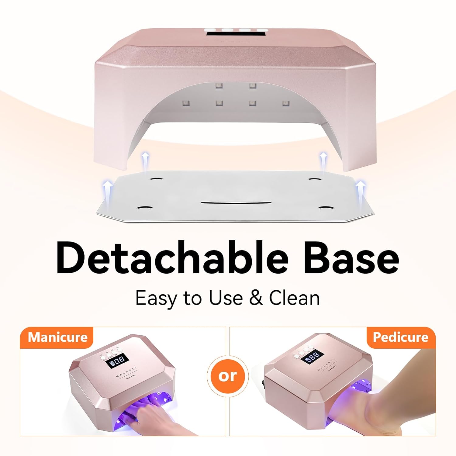 Rose Pink 30W UV LED Nail Lamp