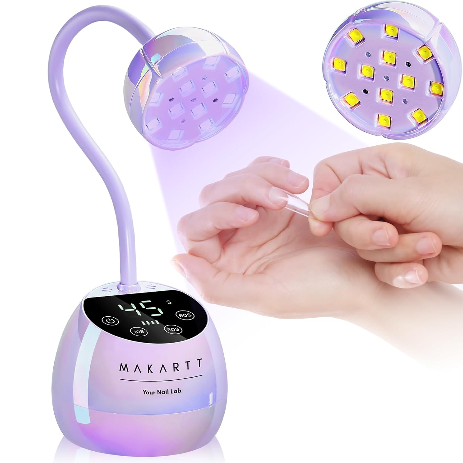 Gooseneck 39W UV LED Nail Lamp