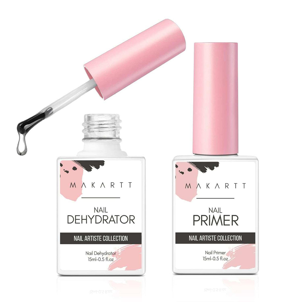MakarttNail Dehydrator and Primer Set (15ML /0.5 oz)The BASIS OF A NAIL ART: Nail prepping is the most important step in all nail art design. Nail dehydrator and primer helps for you to do a easy, clean, beautiful, ch