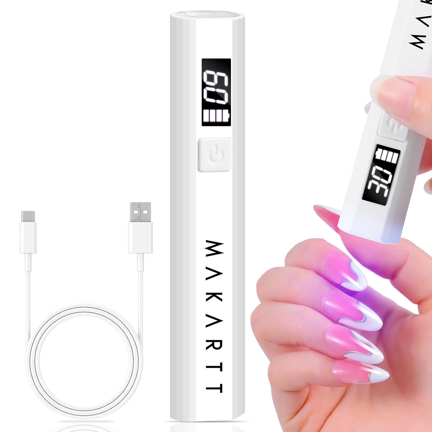 Mini UV Nail Lamp + ColorPot 5-in-1 Nail Art Gel-Frosty Blend Kit