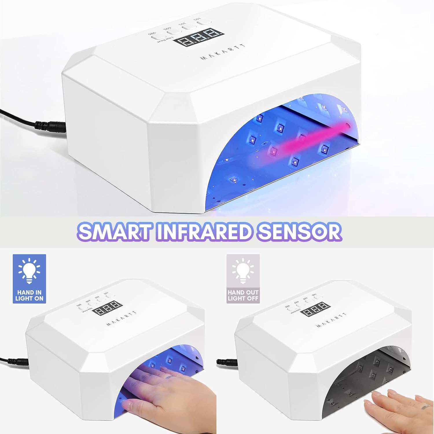 UV Light LED Nail Lamp for Nails Eloisee 36W Professional Nail Dryer