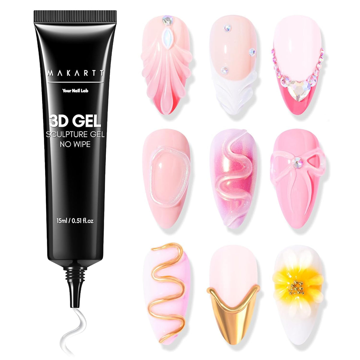 3D Nail Art Sculpture Gel