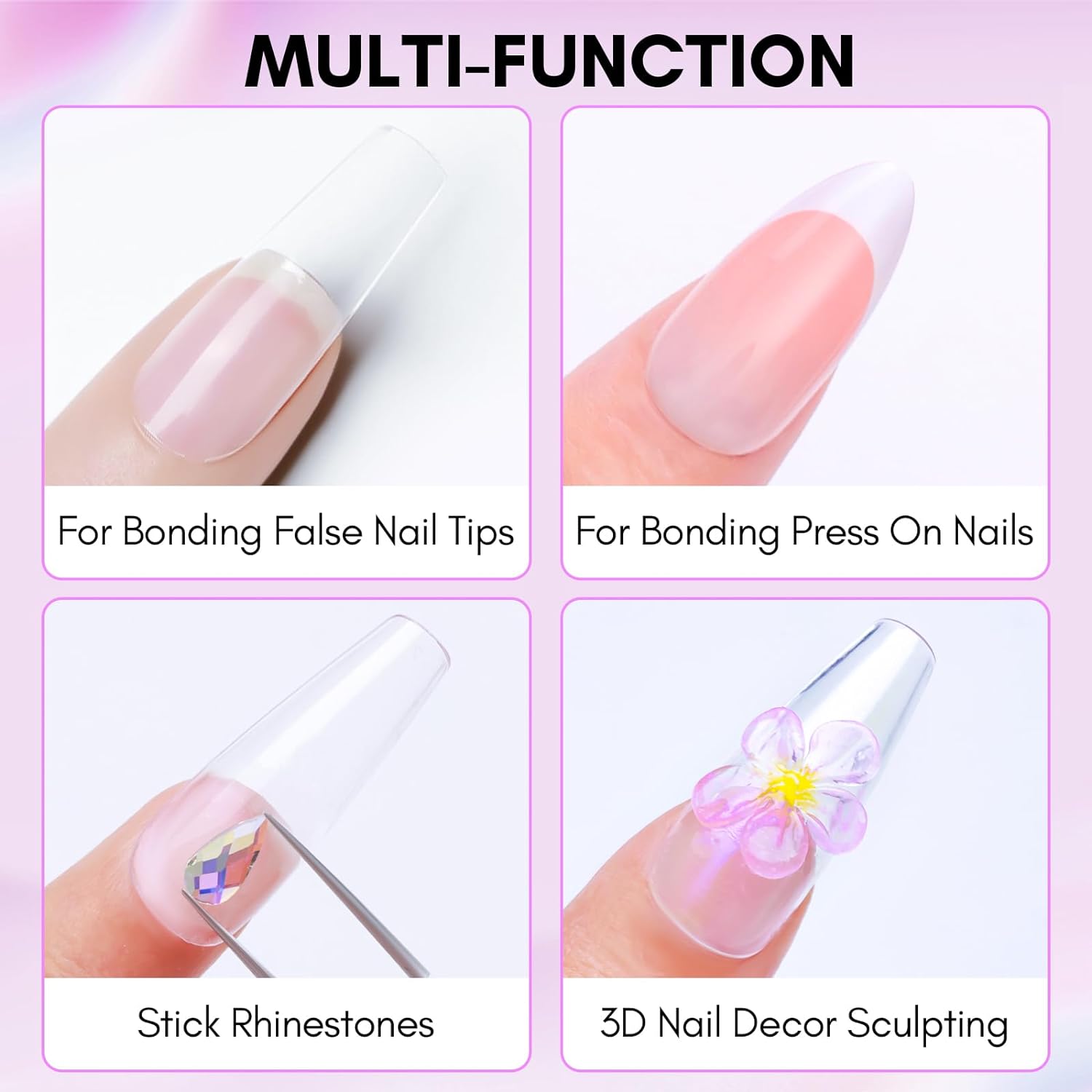 Solid Gel Nail Glue for Nail Tip