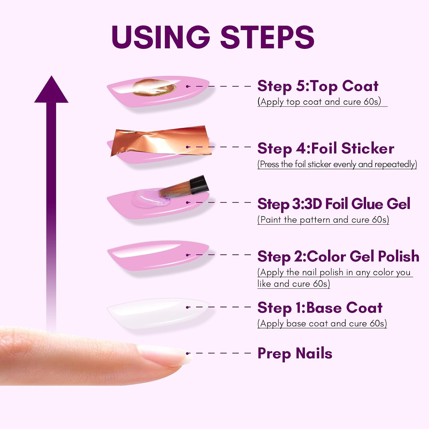 3D Artistic Nail Foil Glue