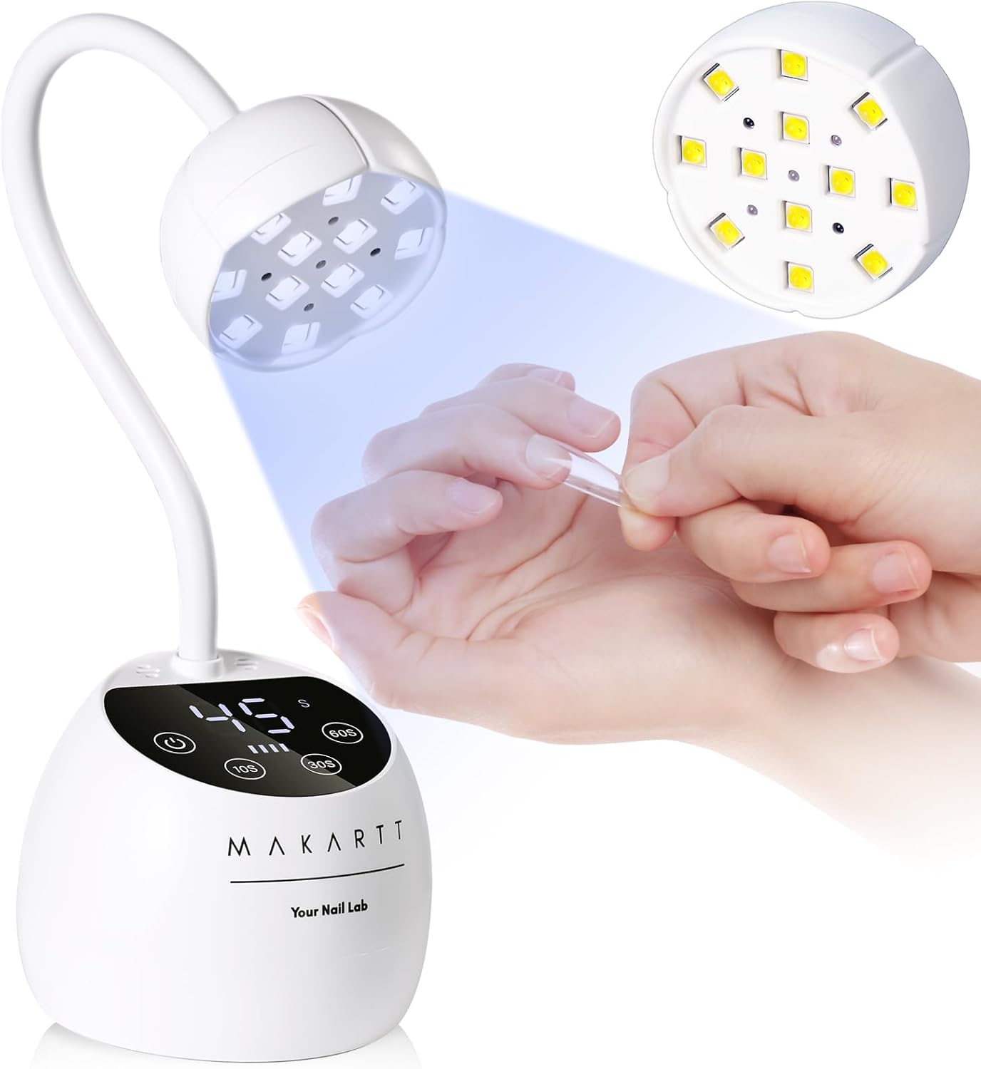 Gooseneck 39W UV LED Nail Lamp