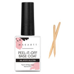 MakarttPeel Off Base Coat 15ML, UV Peelable Base Gel ❤【Make it Peelable Removal】- Makartt new gel base coat allows you to peel off your gel polish manicure without damage to the natural nail. No soaking required. It c