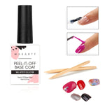 MakarttPeel Off Base Coat 15ML, UV Peelable Base Gel ❤【Make it Peelable Removal】- Makartt new gel base coat allows you to peel off your gel polish manicure without damage to the natural nail. No soaking required. It c