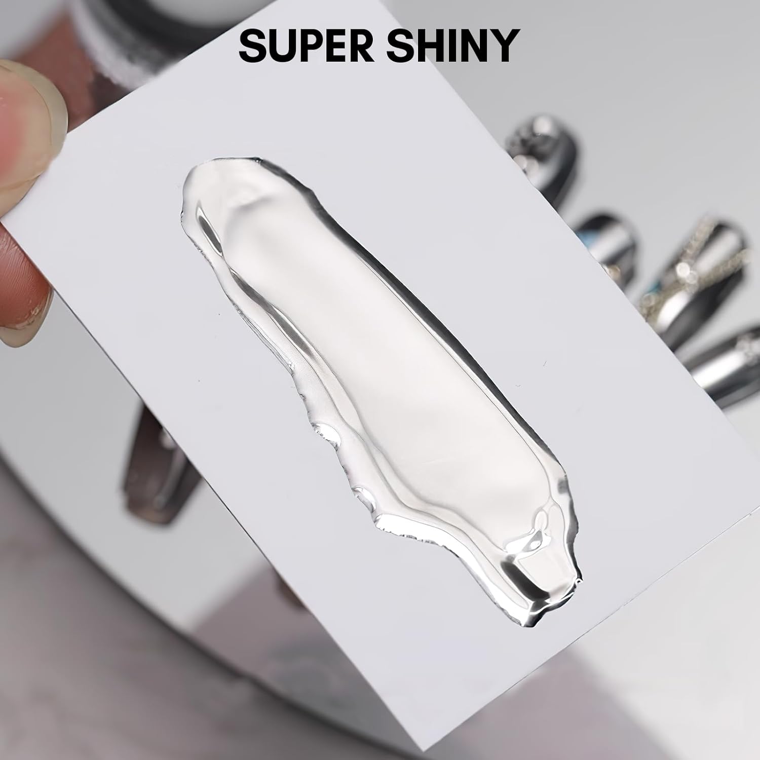 Metallic Silver Mirror Gel (8ml, 0.28oz)