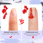 MakarttPeel Off Base Coat 15ML, UV Peelable Base Gel ❤【Make it Peelable Removal】- Makartt new gel base coat allows you to peel off your gel polish manicure without damage to the natural nail. No soaking required. It c