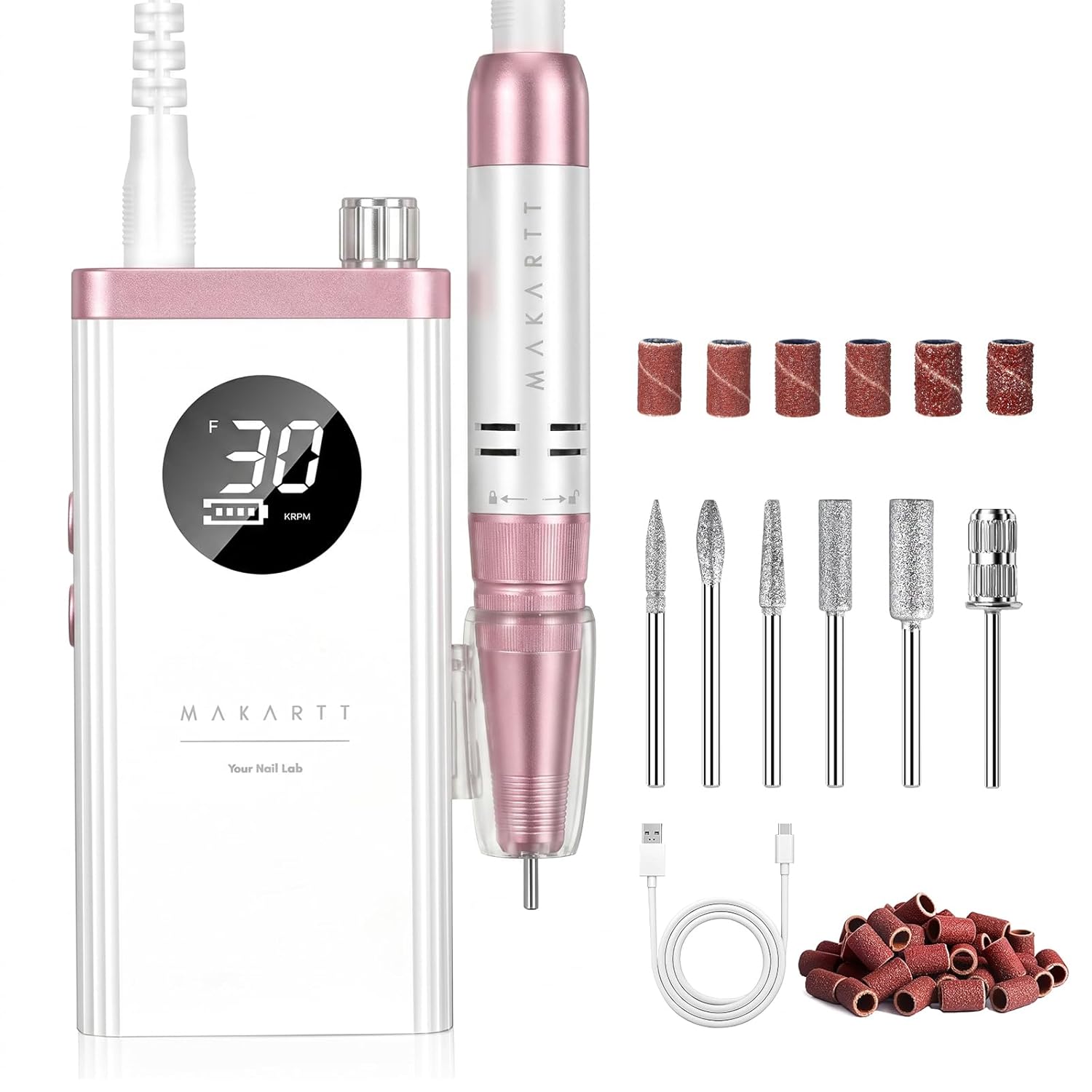 Rechargeable Cordless Efile Nail Drill-Purapedi