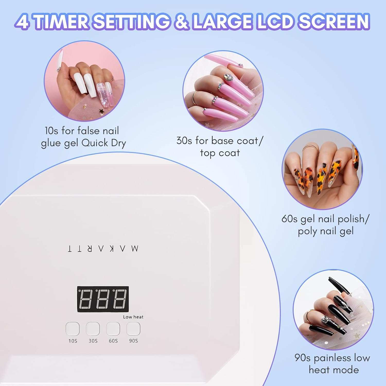 UV Light LED Nail Lamp for Nails Eloisee 36W Professional Nail Dryer