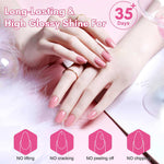 Hard Gel Top Coat Soak-off Glossy Finish UV Gel 8ML