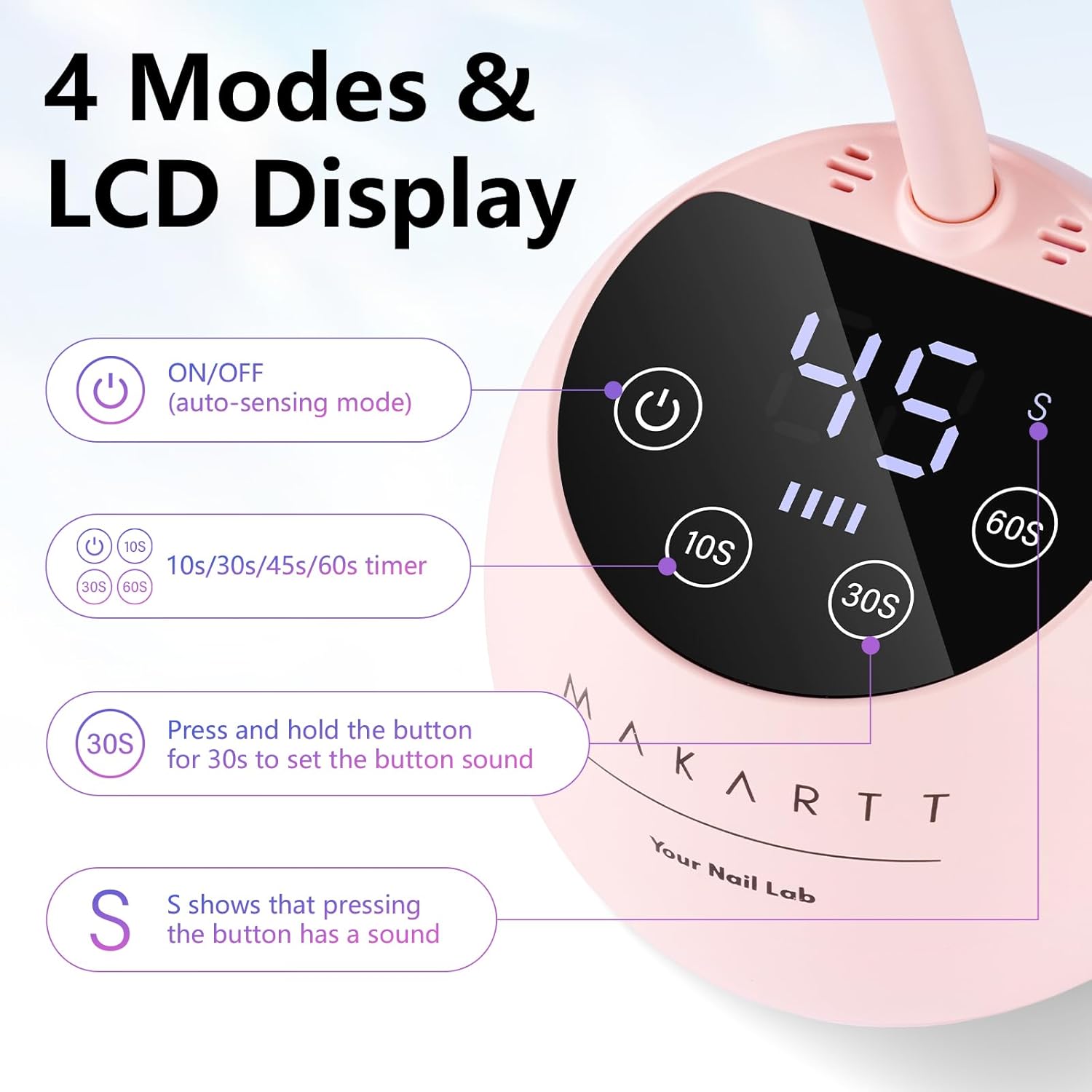 Gooseneck 39W UV LED Nail Lamp