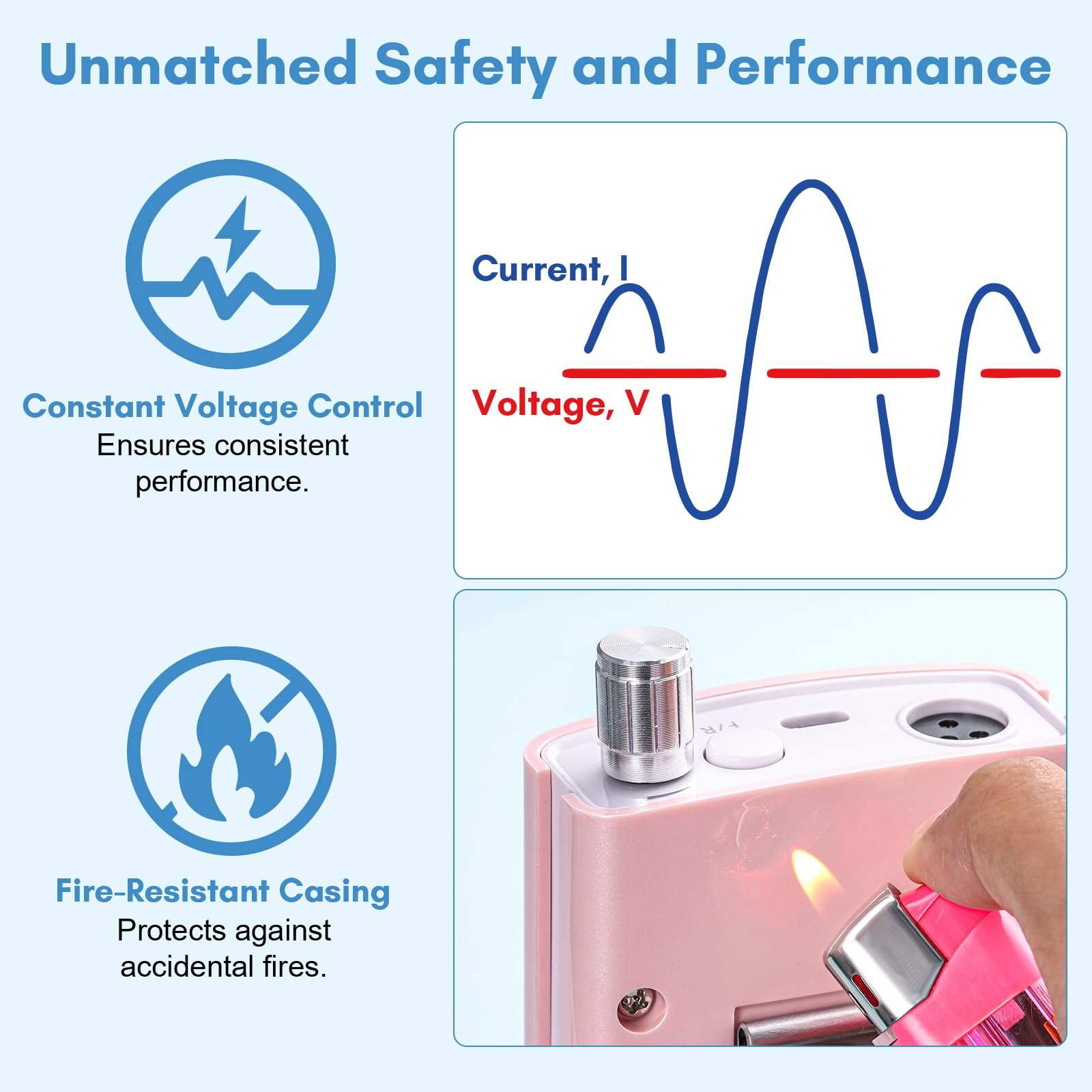 Perlarie Pearly Rechargeable Nail Drill Machine 30000RPM with Nail Drill Bits & Sanding Bands