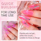 Polygel Nail Gel Extension Poly Nail Gel Builder In Tube for Nail Art