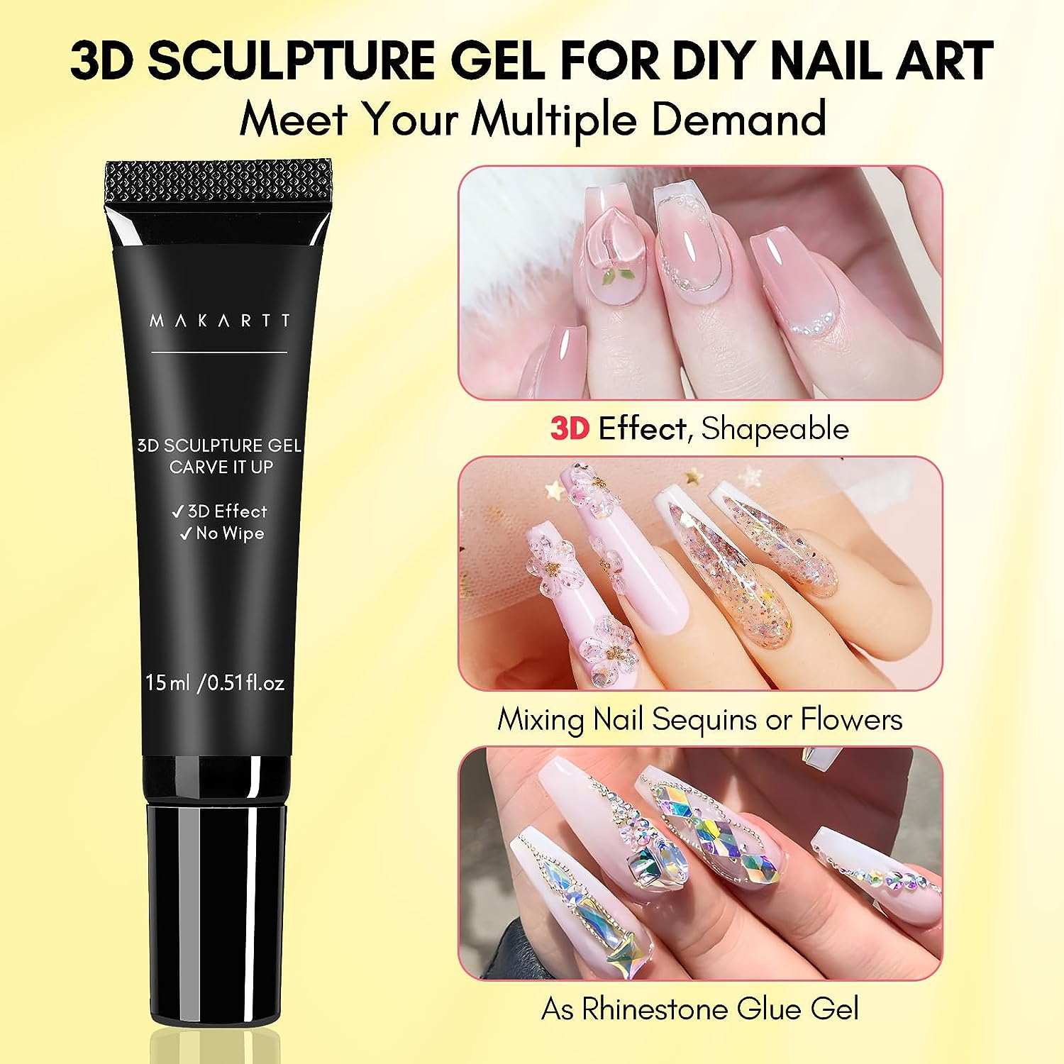 Nail Glue for False Nails, Professional Nail Adhesive Bond for Nail Ti –  Makartt